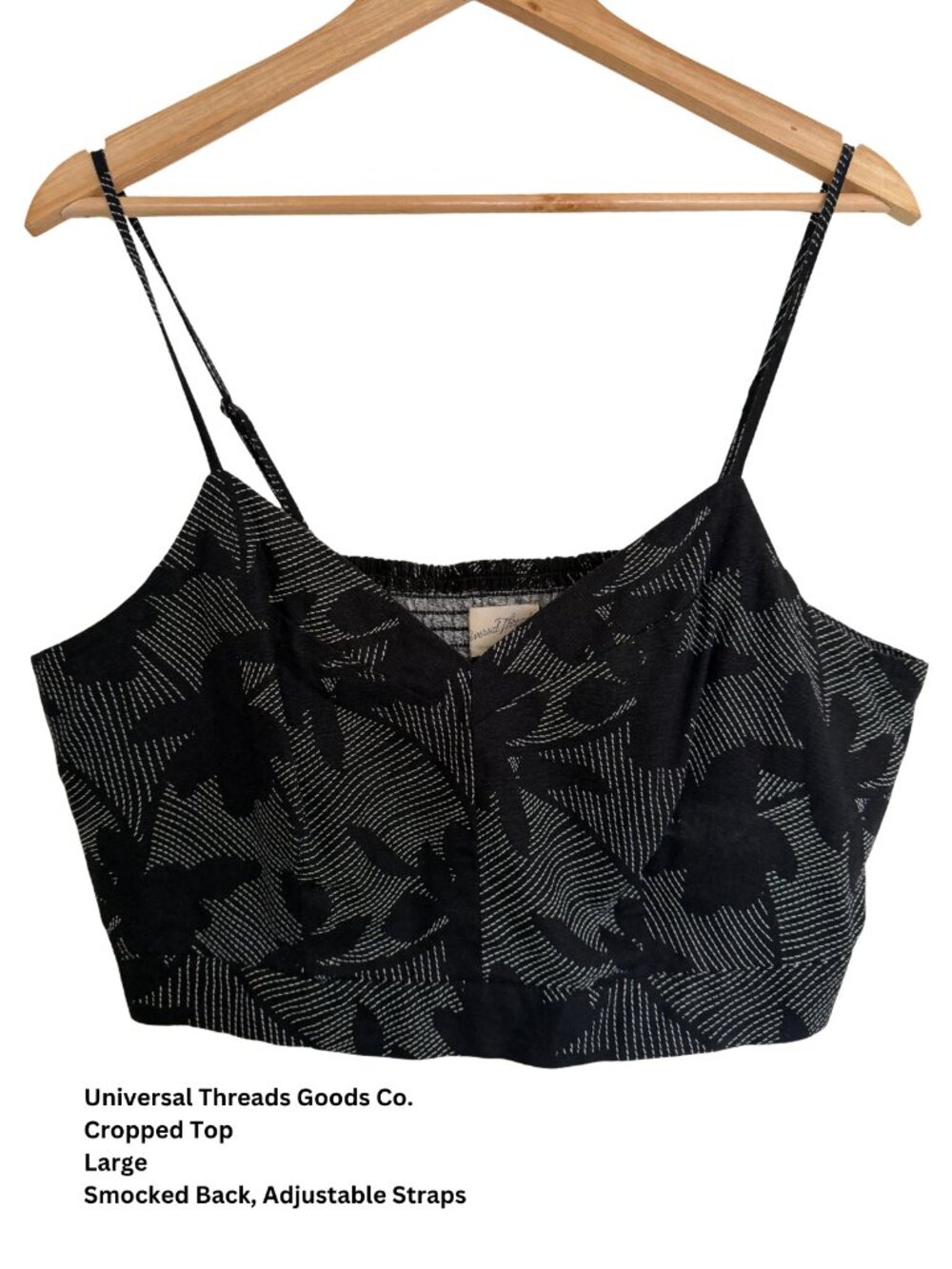 Universal Thread Goods Co. Printed Cropped Cami | Size L
